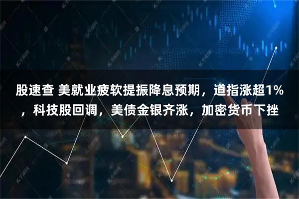 股速查 美就业疲软提振降息预期，道指涨超1%，科技股回调，美债金银齐涨，加密货币下挫